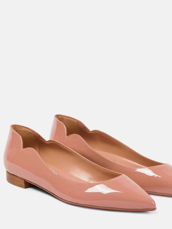 Christian Louboutin Shoes - Christian Louboutin HOT CHICKITA Scallop Patent Ballerina Flat Shoes